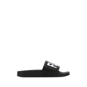 Vtmnts Men Black Rubber Slippers
